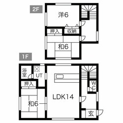 石山町貸家16-13戸建の物件間取画像